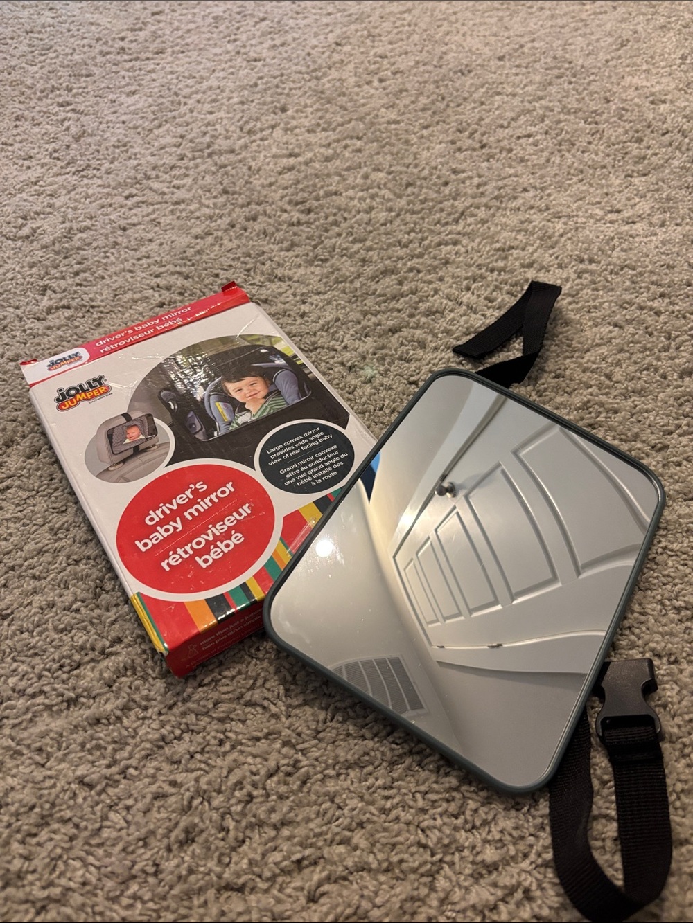 Drivers Baby Mirror - Black Strap